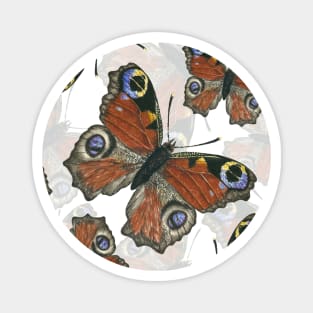 Peacock butterfly 2 Magnet